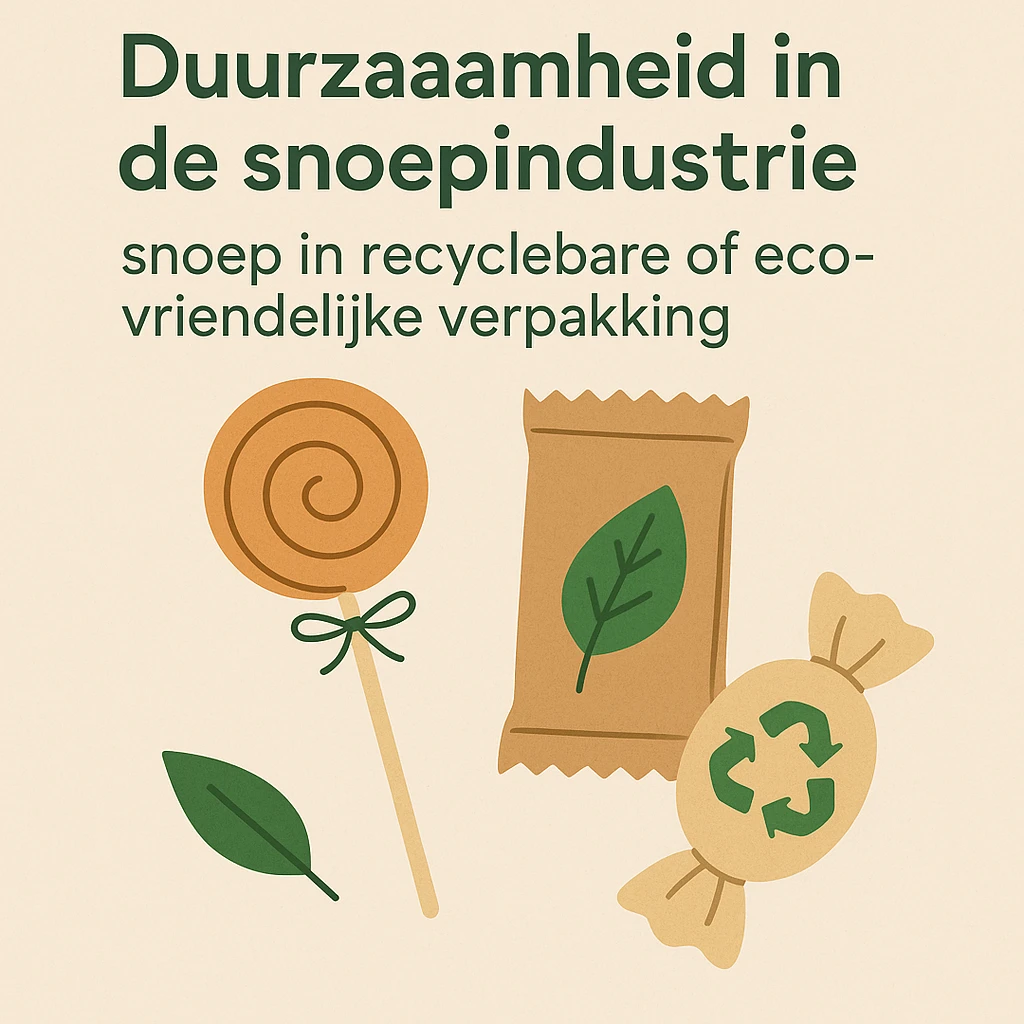 Eco-vriendelijke snoepverpakkingen in papier en recyclebaar materiaal