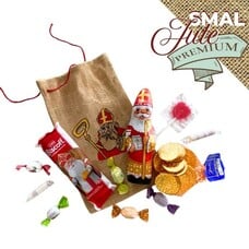 Gevulde Sinterklaas jute zakje - 285 gram