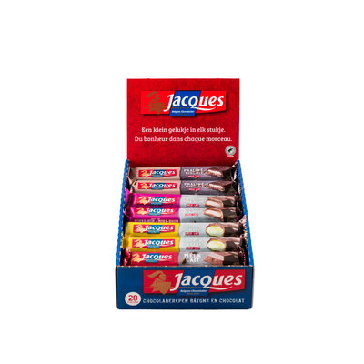 Jacques chocolade repen display snel laten leveren!