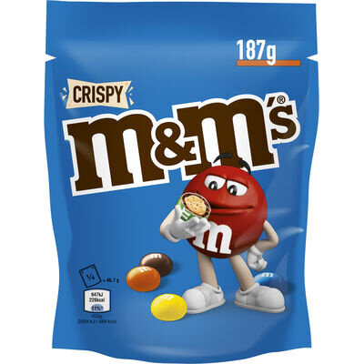 m&m noten met knapperige chocolade 187 gr bestellen?
