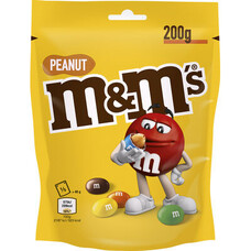 m&m geel - met noten verpakt 30 stuks per 200gr