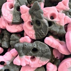 Bubs Foam Raspberry / Liquorice Skulls (224st) 2,8kg