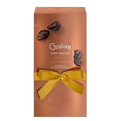 Geniet van Guylian seashells dark pralines