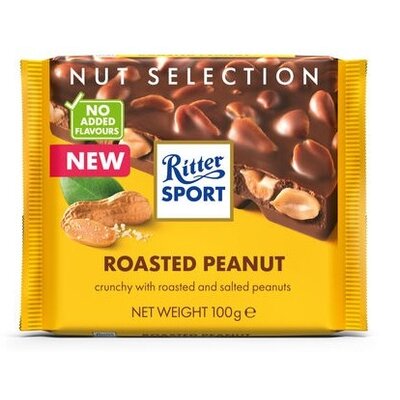 Zet je tanden in ritter sport roasted peanut