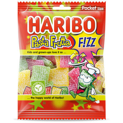 Pasta Frutta Haribo die je snoeprek omtoveren tot een mini fruitfeest binnen 48 uur geleverd!