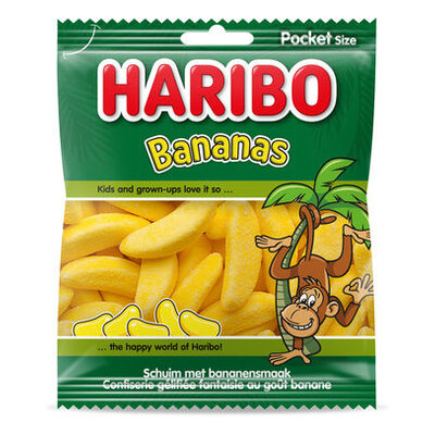 Haal vandaag nog Bananen Haribo in huis en laat je snoeprek opvallen!