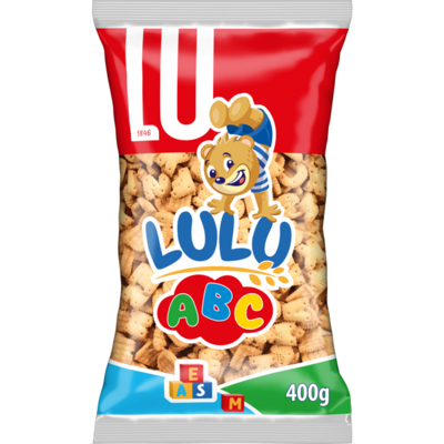 Geniet van de vertrouwde smaak van LU Letterkoekjes.