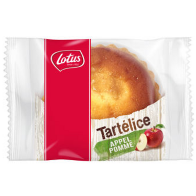 Proef de fruitige smaak van Lotus Tartélice Appel.