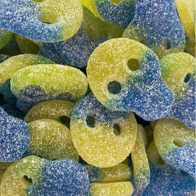Heerlijk smullen van doodskop snoep