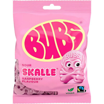 Bestel snel de Bubs raspberry skulls!