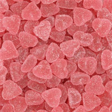 Rode Gesuikerde hartjes - 1kg