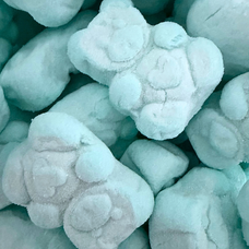 Blauwe marshmallow beertjes - 900 gram