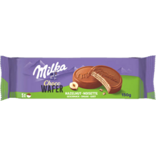 Milka choco wafer hazelnut 14 x 150 gr