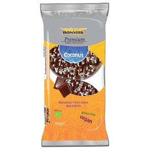 Bonvita Maiswafels met Pure Chocolade en Kokos Biologisch - Glutenvrij