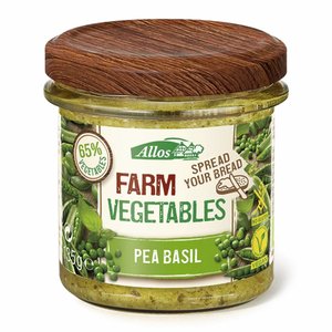 Allos Groentespread Doperwt Basilicum Biologisch - Glutenvrij