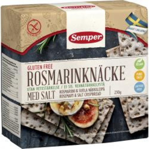 Semper Knäckebröd met Rozemarijn en Zout - Glutenvrij