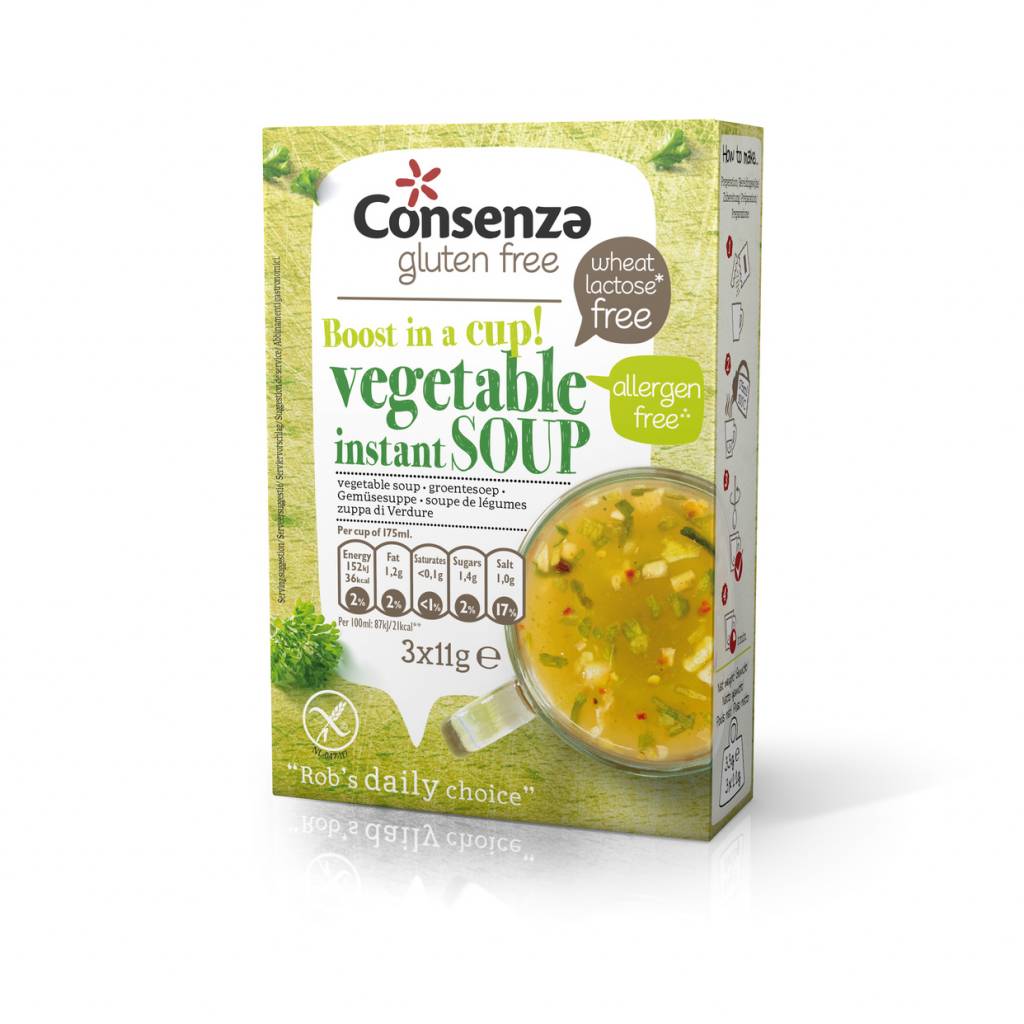 Consenza Glutenvrije Groentebouillon 3x11g