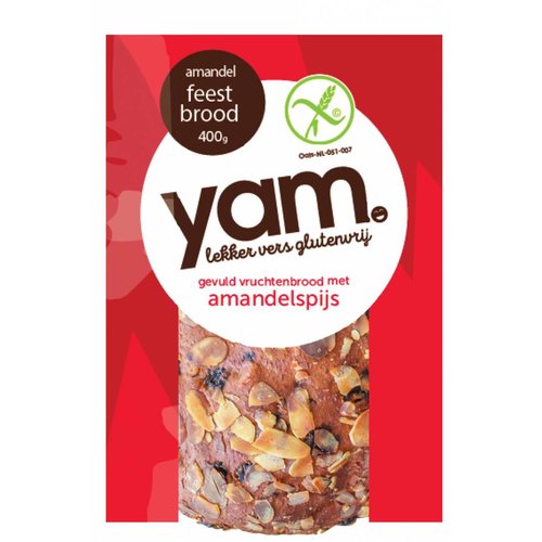 YAM Feestbrood met Amandelspijs - Glutenvrij