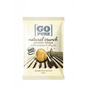 GoPure Potato Chips, Blackpepper & Seasalt Biologisch