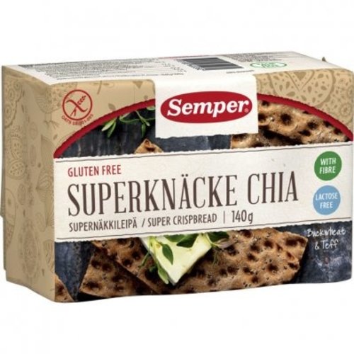 Semper Knäckebröd met Chiazaden - Glutenvrij