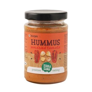 TerraSana Hummus Zongedroogde Tomaat Biologisch - Glutenvrij