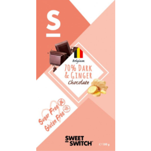 Sweet-Switch 70% Dark & Ginger Chocolate