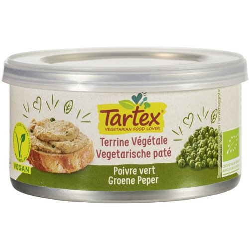 Tartex Vegetarische Paté Groene Peper Biologisch