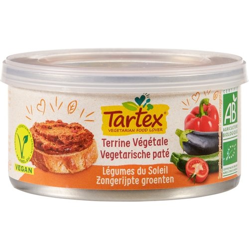 Tartex Vegetarische Paté Zongerijpte Groenten Biologisch