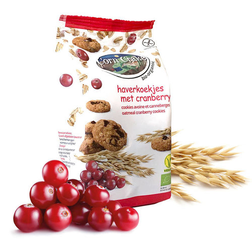 Corn Crake Haverkoekjes met Cranberry Biologisch