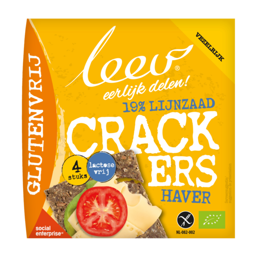 Leev Crackers Lijnzaad Haver Biologisch