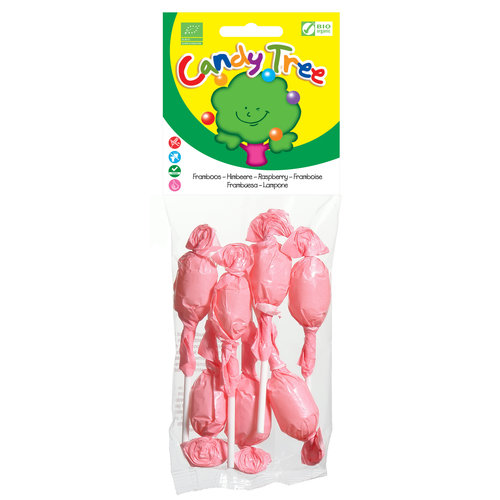 Candy Tree Frambozen Lollies Biologisch (7 stuks)