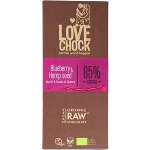 RAW Chocolade Blauwe Bes Hennep Biologisch