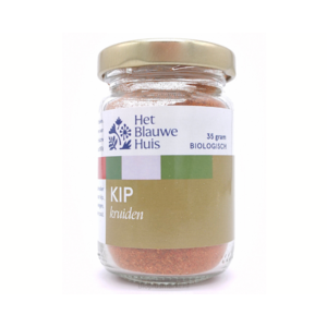 Het Blauwe Huis Kipkruiden Biologisch 35 gram - Glutenvrij Het Blauwe Huis Kipkruiden Biologisch 35 gram - Glutenvrij