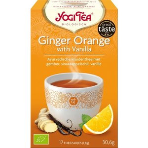 Yogi Tea Gember-Sinaasappel-Vanille Kruidenthee Biologisch