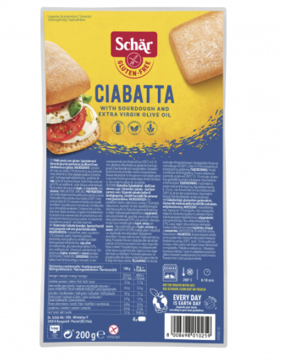 Ciabatta's 4 Stuks - Glutenvrij
