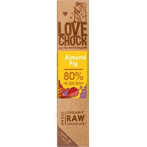 Lovechock RAW chocolade amandel & vijg Biologisch - Glutenvrij