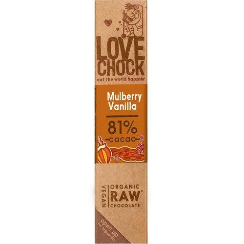 RAW Chocolade Moerbei & Vanille Biologisch - Glutenvrij