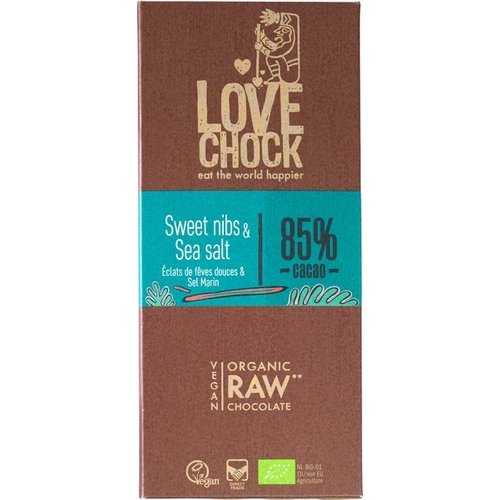 RAW chocolade zoete nibs & zeezout Biologisch