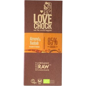 Lovechock RAW chocolade amandel & baobab Biologisch - Glutenvrij