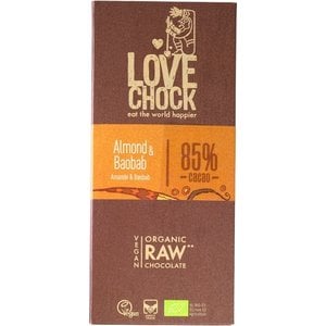 RAW chocolade amandel & baobab Biologisch