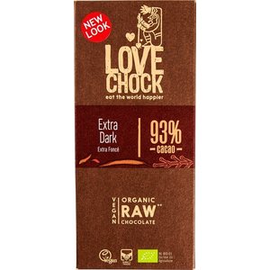 Lovechock RAW chocolade puur 93% Biologisch - Glutenvrij