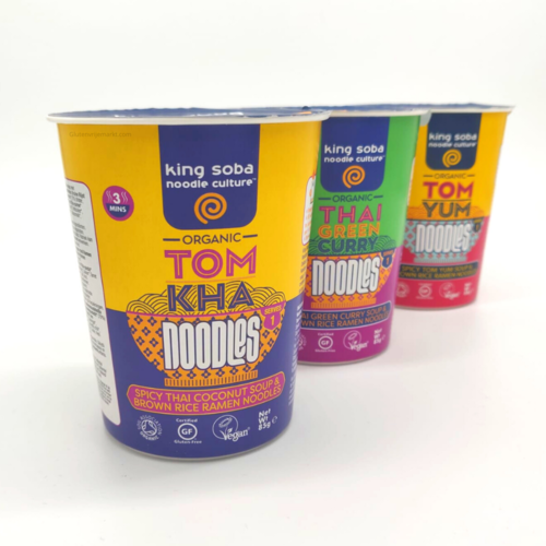 King Soba Tom Kha Instant Noodles Biologisch THT 11-2022 - Glutenvrij