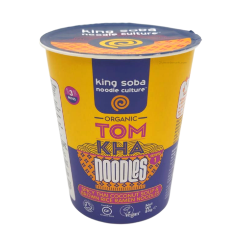 King Soba Tom Kha Instant Noodles Biologisch THT 11-2022 - Glutenvrij