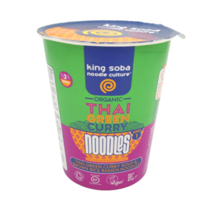 King Soba Thai Green Curry Instant Noodles Biologisch