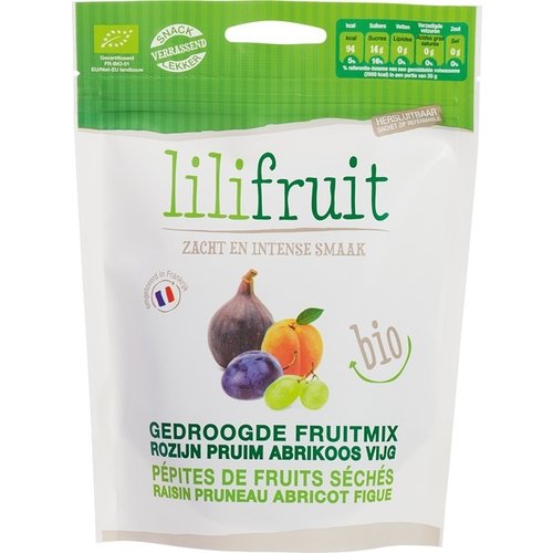 Lilifruit Gedroogde Fruitmix biologisch