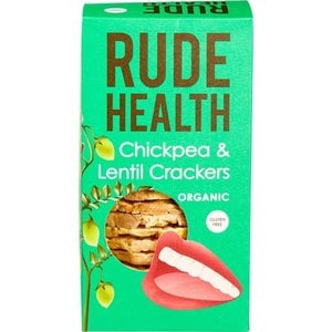 Rude Health Kikkererwten en Linzen Crackers Biologisch