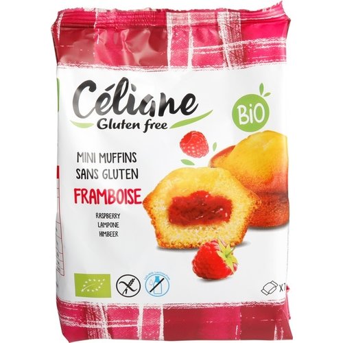 Céliane Mini Muffins Framboos Biologisch