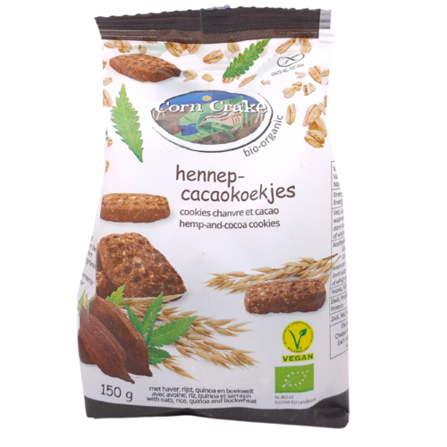 Corn Crake Hennep-Cacaokoekjes Biologisch