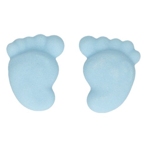 FunCakes Suikerdecoratie Babyvoetjes Blauw Set 16