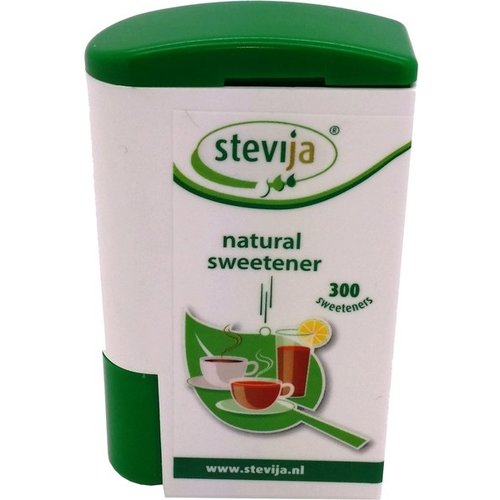 SteviJa Stevia Tabletjes Dispenser Biologisch 300 stuks - Glutenvrij